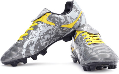Nivia Spark Football Shoes For Men(Grey, Yellow, Black, Grey;yell