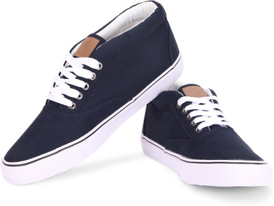 Lotto mid Canvas Shoes For Men(Navy, White), 414