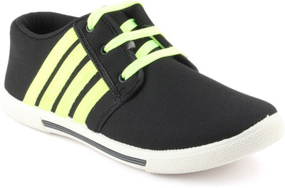 Airglobe Casual Shoes For Men(Green, Black