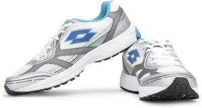 Lotto Zenith IV Running Shoes For Men(Blue, White), Metal silver;caribe