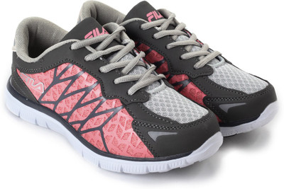 Fila Running Shoes For Women(Grey, Pink, Lt pnk/gry