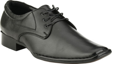 Zebra Black Men'S Formal Derby Lace Up Shoes For Men(Black)
