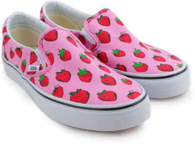 Vans Casual For Women(Pink), (strawberries) pastel lavender/true white
