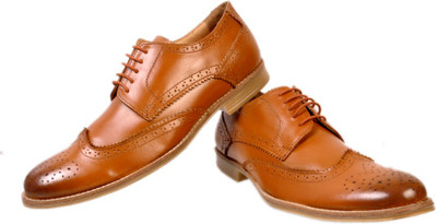 Hirel's Tan Party Wear Shoes For Men(Tan