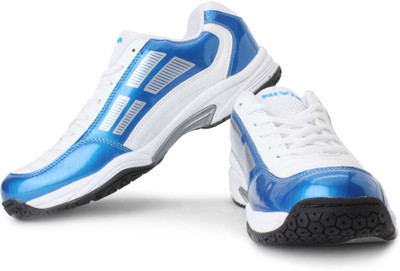 Nivia Ray Tennis Shoes For Men(White, Wht;r.blu