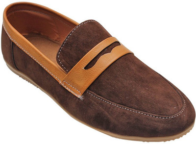 Port Fidail-Brwn Loafers For Men(Brown
