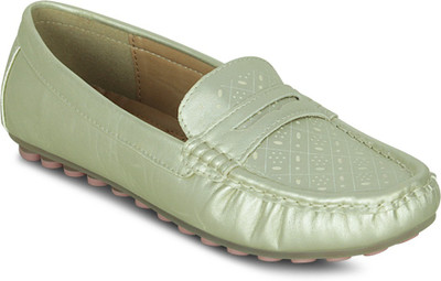 Get Glamr Loafers For Women(Gold