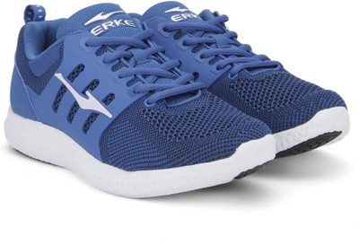 Erke Running Shoes For Men(White, Royal blue/white