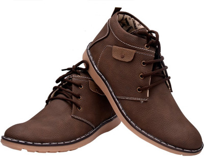 John Karsun Scroll Boots For Men(Brown)
