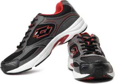 Lotto Maiorca Running Shoes For Men(Grey, Red, Black, Black;red