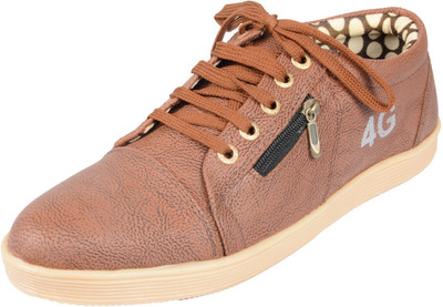 Oora BON-CROCK_9_Cherry Brown Sneakers For Men(Orange)