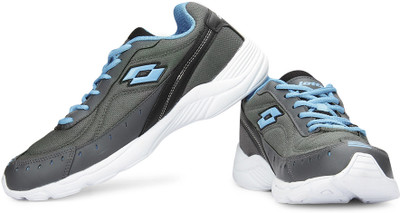 Lotto Rapid Running Shoes For Men(Grey, Olive, Grey;t.blue