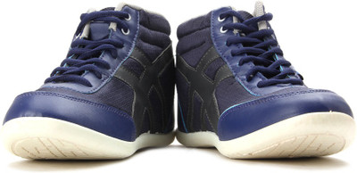 Globalite Astrix High Ankle Sneakers For Men(Blue, Grey, Navy grey yellow