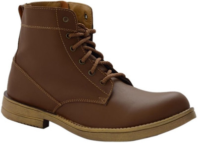Kraasa Premium Quality Boots For Men(Brown