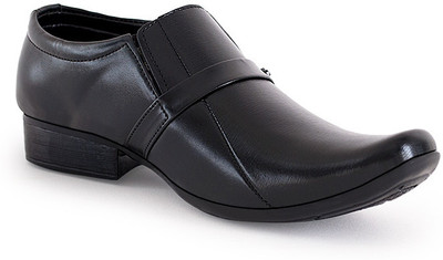 Adam Step Stylish Formal Slip On Shoes For Men(Black)
