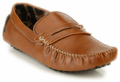 Mactree Attractive Loafers For Men(Tan