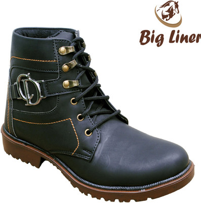 Big Liner Boots For Men(Black