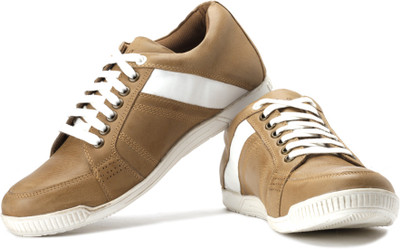 Style Centrum Sneakers For Men(Brown, White), Tan;white