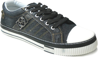Fast Trax 5706-Black Canvas Shoes For Men(Black)