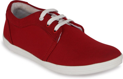 Kielz Gents Canvas Shoes For Men(Red)