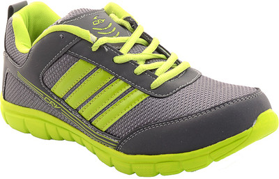 Porcupine Laced Running Shoes For Men(Grey, Green