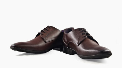 Knotty Derby Toe Cap Oxford Lace Up Shoes For Men(Brown