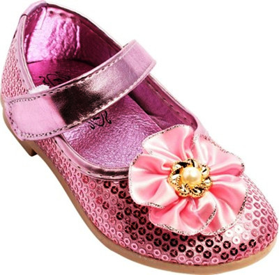 Glinchy Comfortable Pink Synthetic Stylish Bellies For Women(Pink
