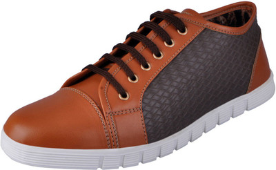 FAUSTO Trendy Sneakers For Men(Tan)