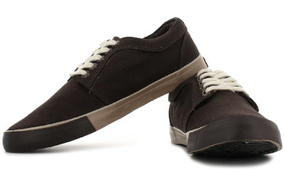 Sparx Canvas Sneakers For Men(Brown), Dark brown