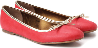 Bata Zane Bellies For Women(Red, Red;pink