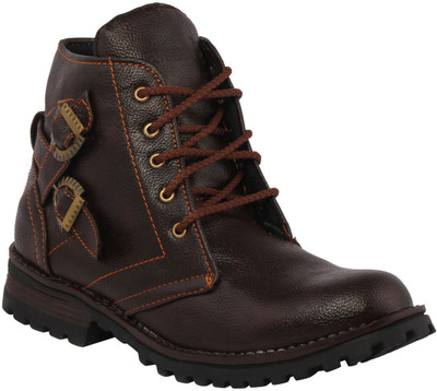 Knight Ace Warrior Men Boots For Men(Brown)