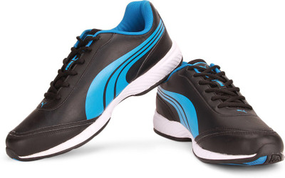 Puma Roadstar XT DP Men Running Shoes For Men(Black, Blue, 04;black;blue
