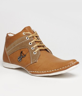 Footista Tich Party Wear Shoe For Men(Tan)