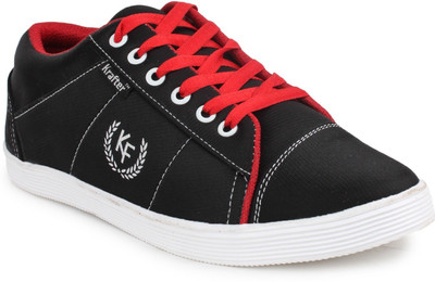 Krafter Sneakers For Men(Black, Black;red