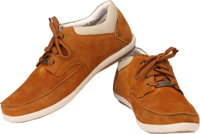 Rocozo RZ Leather Casuals Causal Shoes For Men(Tan