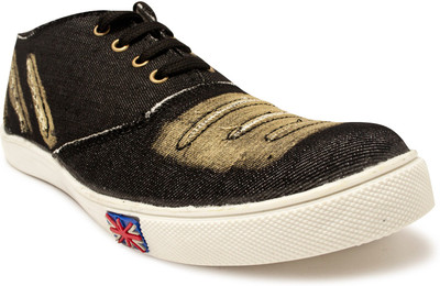 Shoe Island Ripped Distressed Denim Black Casual Shoes Casuals For Men(Black, Yellow
Shoe Island Ripped Distressed Denim Black Casual Shoes Casuals For Men(Black, Yellow