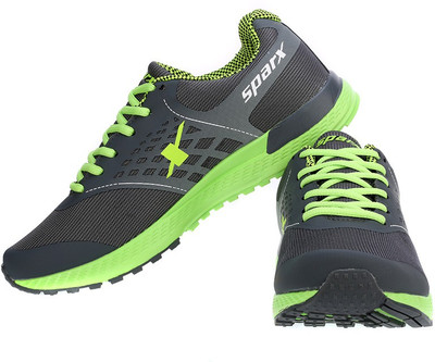 Sparx Trendy Grey & Green Running Shoes For Men(Grey, Green)
