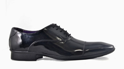 Knotty Derby Toe Cap Oxford Lace Up Shoes For Men(Black)