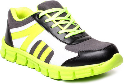 Juan David Running Shoes For Men(Grey), Green