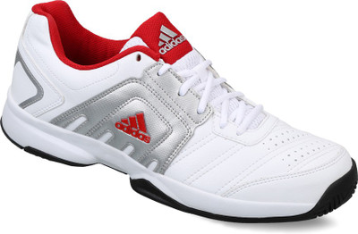 ADIDAS BASELINER Tennis Shoes For Men(White, Grey, White/scarle/presil