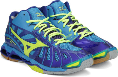 Mizuno V605B5 WAVE X MID Basketball Shoes For Men(Blue, Diveblue/noon yellow/surf the web
Mizuno V605B5 WAVE X MID Basketball Shoes For Men(Blue, Diveblue/noon yellow/surf the web