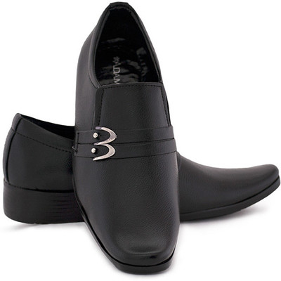 Adam Step Smart Formal Slip On Shoes For Men(Black)