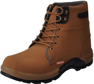 FAUSTO High Ankle Boots For Men(Tan)