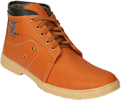 Drivn Ankle Length Casual Sneakers For Men(Tan)