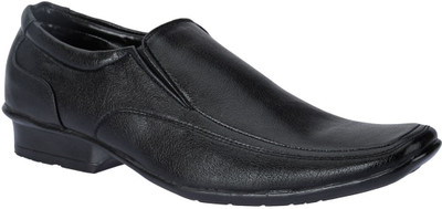 Oman Mens Slip On Shoes For Men(Black