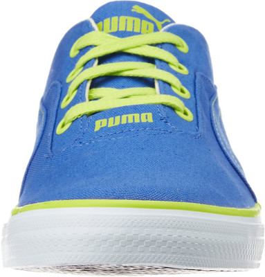 Puma Nestor DP Men Sneakers For Men(White, Blue, Green), Strong blue-lime punch