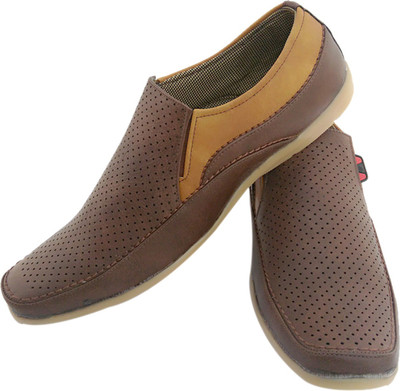 SBM Horserider Brown Loafers For Men(Brown