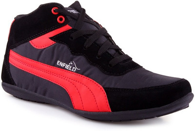 Kraasa Durable Casual Shoes For Men(Black, Red)