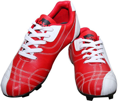 Port Raider Football Shoes For Men(Red, White)