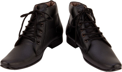 FBT Lace Up Shoes For Men(Black)